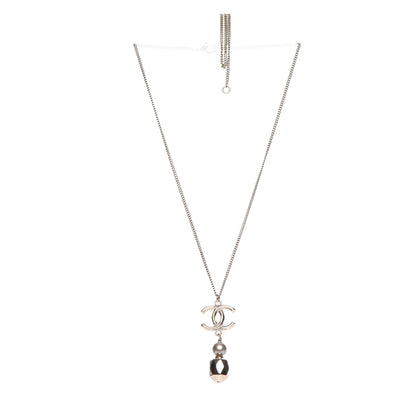 Chanel Pearl CC Pendant Necklace Gold 4 of 7