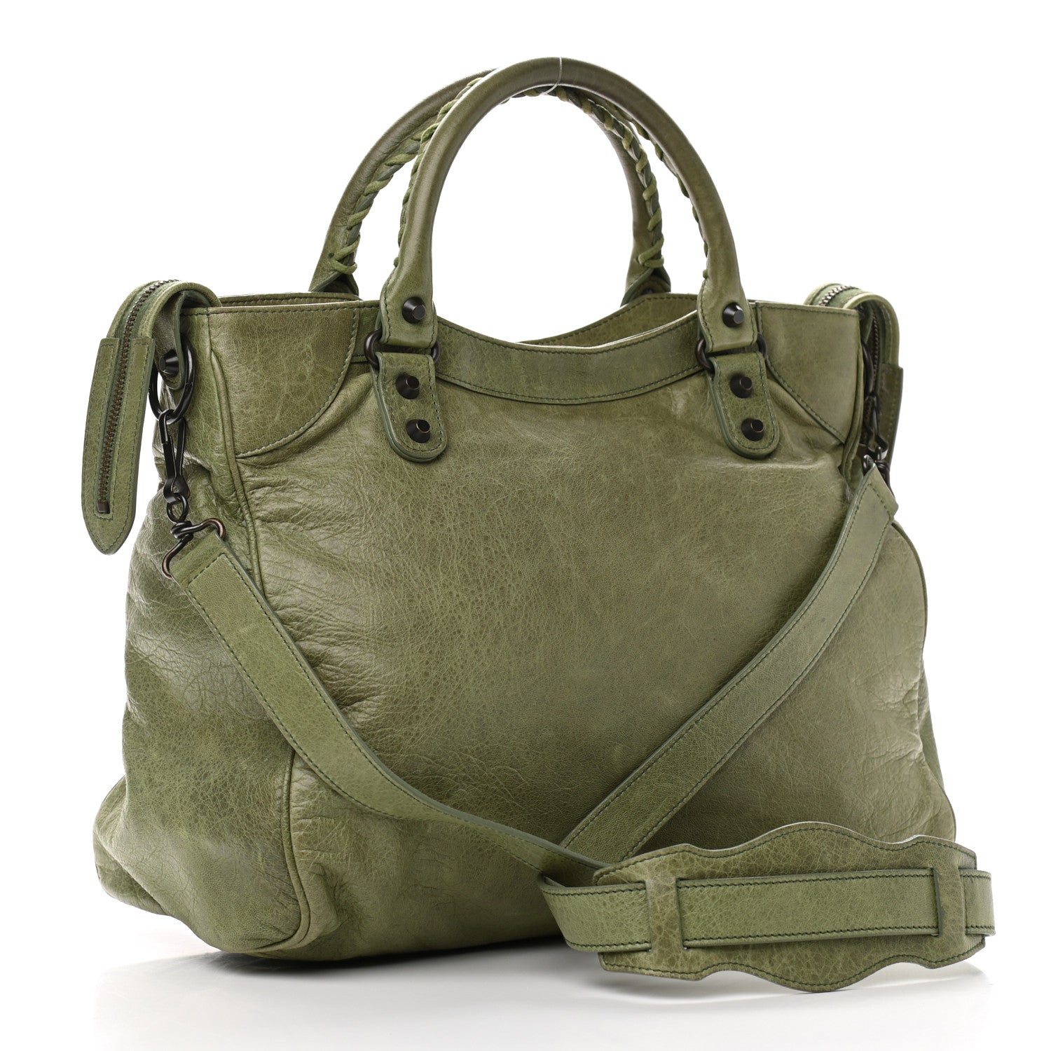 Balenciaga Agneau Classic Hardware Velo Vert Militaire 3 of 11