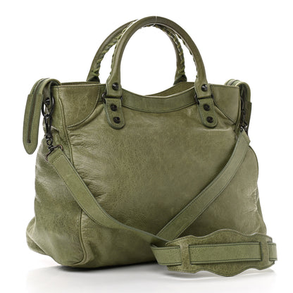 Balenciaga Agneau Classic Hardware Velo Vert Militaire 3 of 11
