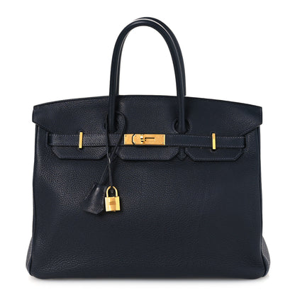 Hermes Togo BIRKIN 35 Bleu Indigo 1 of 15