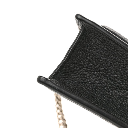Louis Vuitton Soft Calfskin My Lockme Chain Pochette Black 10 of 12