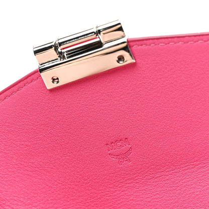 MCM Calfskin Ottomar Large Patricia Wallet On Chain Pink 7 of 12