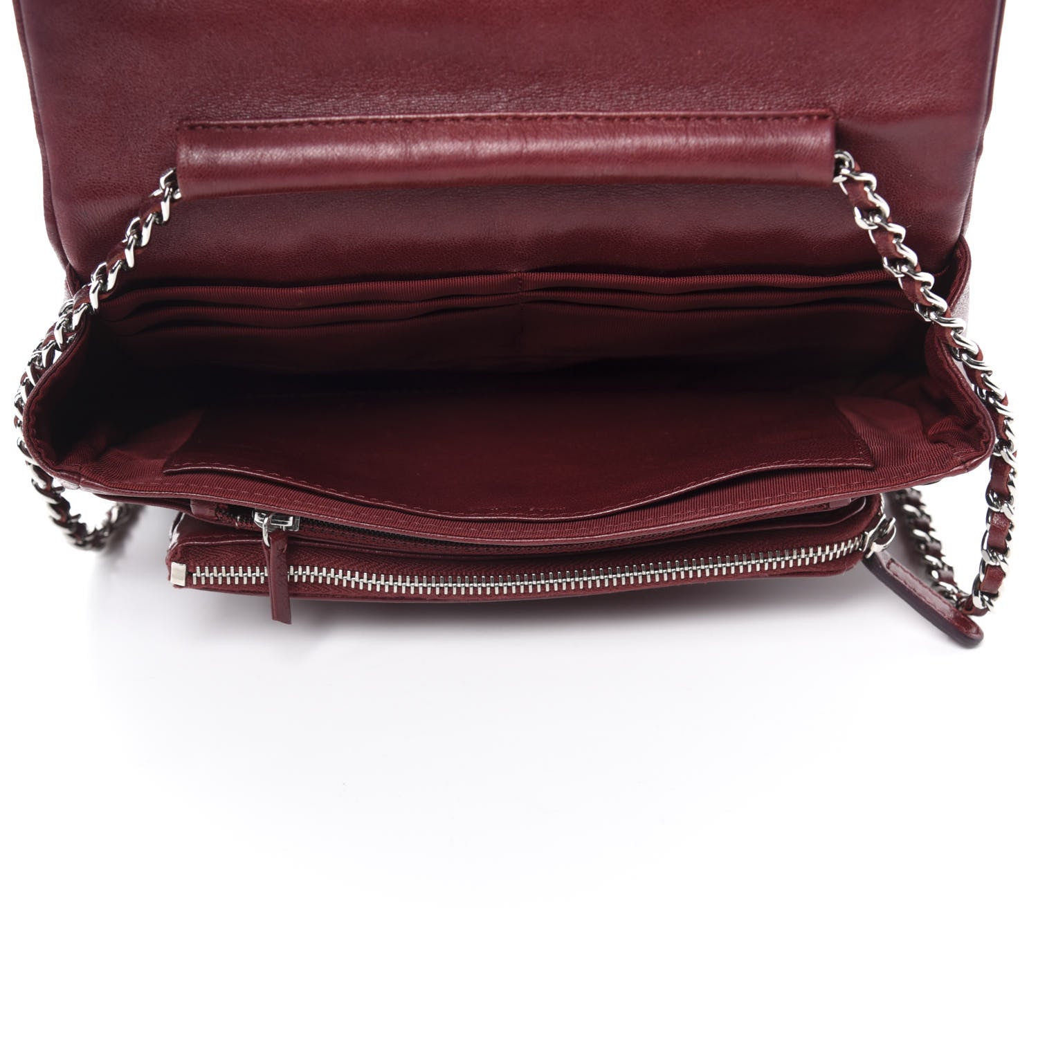 Chanel Lambskin Quilted Single Flap Red 5 of 13