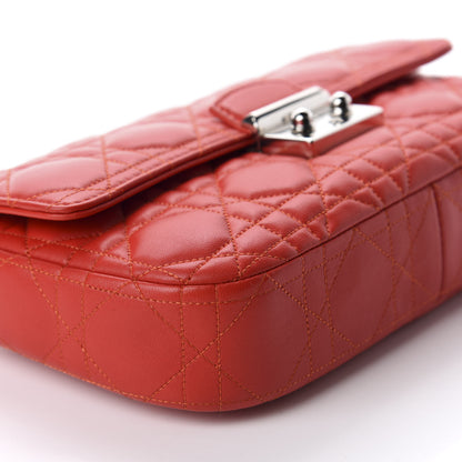 Christian Dior Lambskin Cannage Miss Dior Promenade Pouch Red 6 of 10