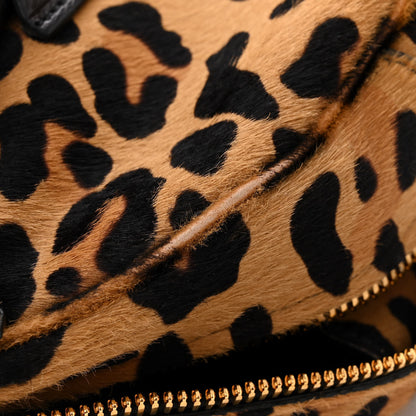 Prada Pony Hair Leopard Print Large Cavallino Miele Moro 13 of 14