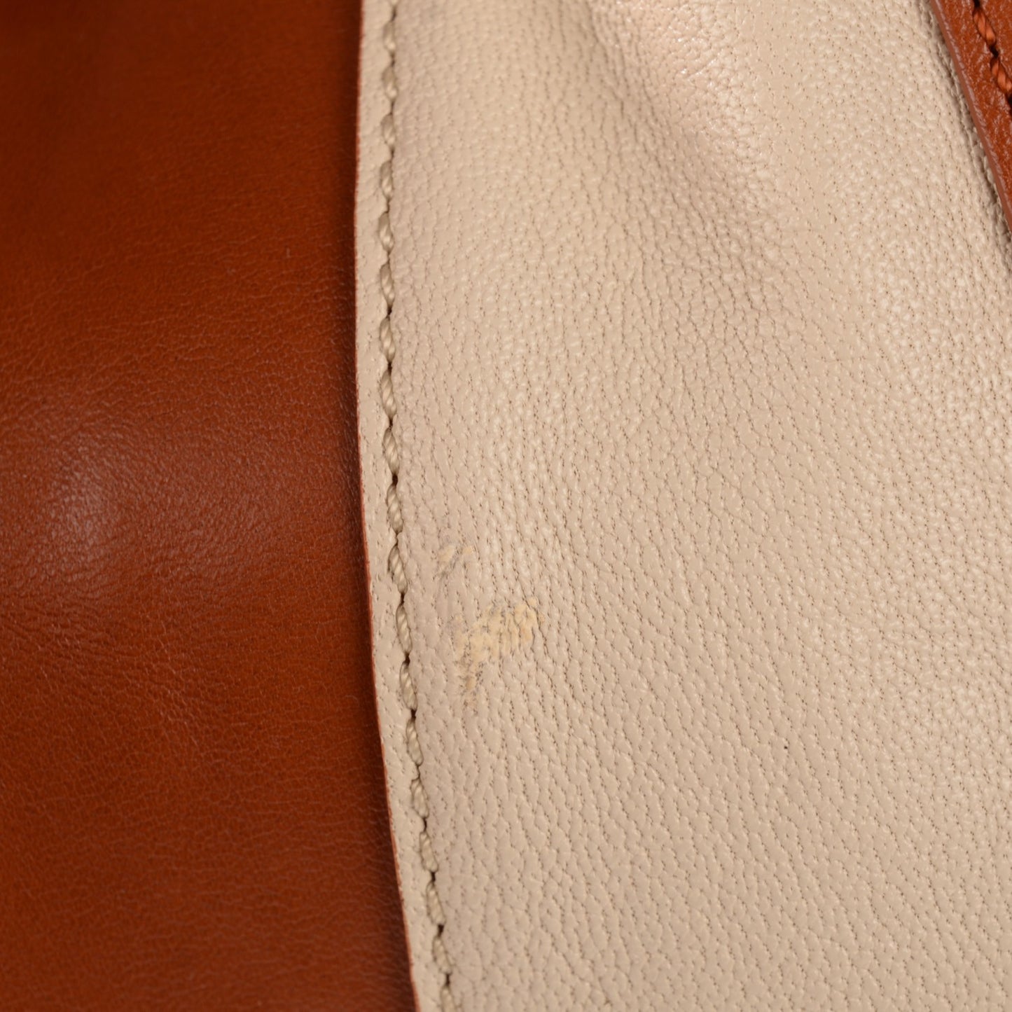Calfskin Medium Alison East West Tote Husky White Tan