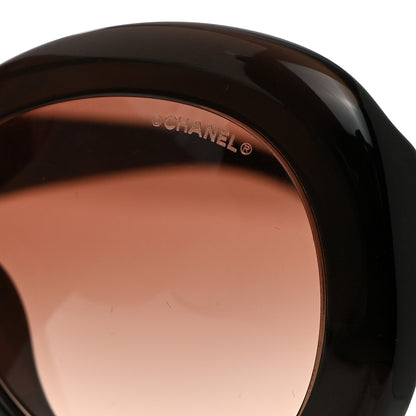 Chanel Iridescent Acetate Polarized Oval CC Sunglasses 5469-B-A Dark Brown 5 of 8