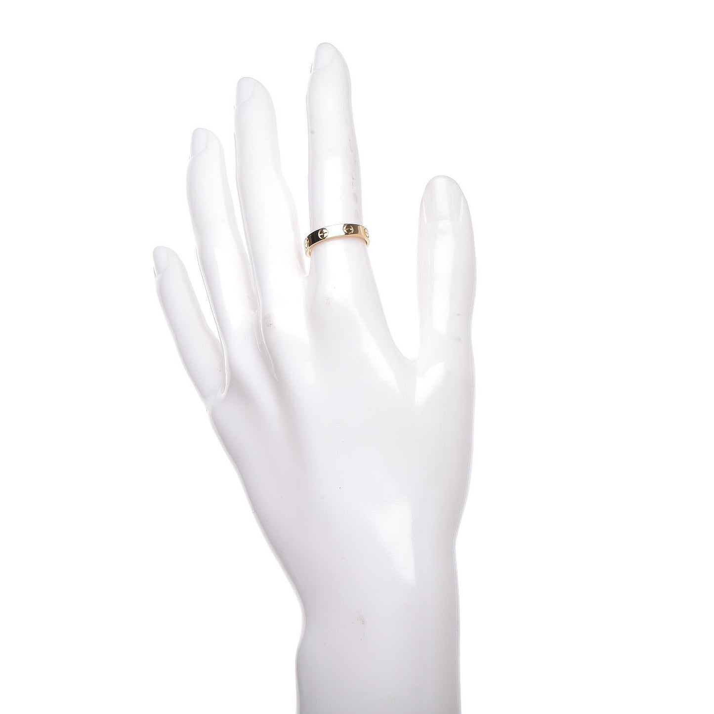 18K Yellow Gold 3.5mm LOVE Wedding Band Ring 50 5.25