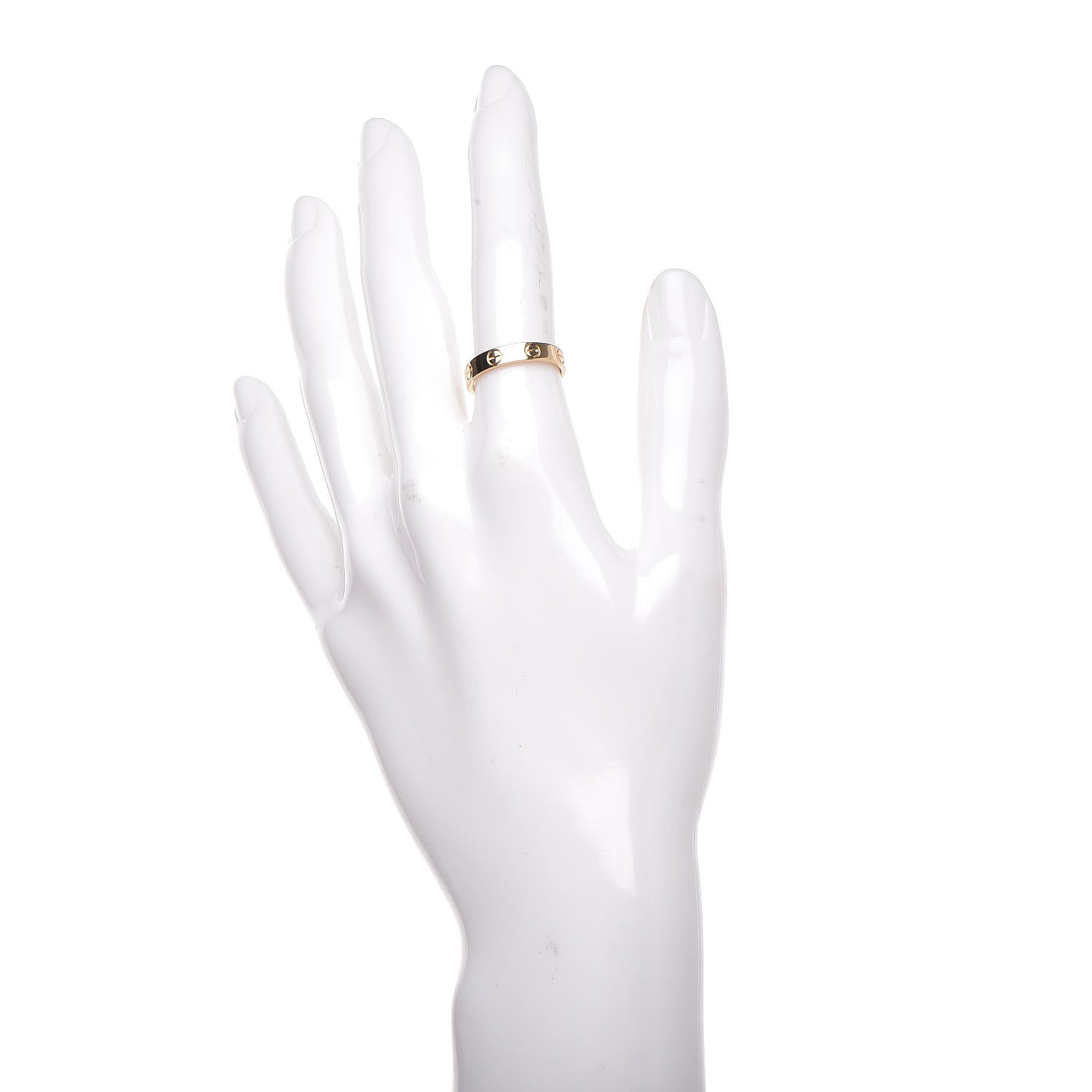 Cartier 18K Yellow Gold 3.5mm LOVE Wedding Band Ring 50 5.25 2 of 4