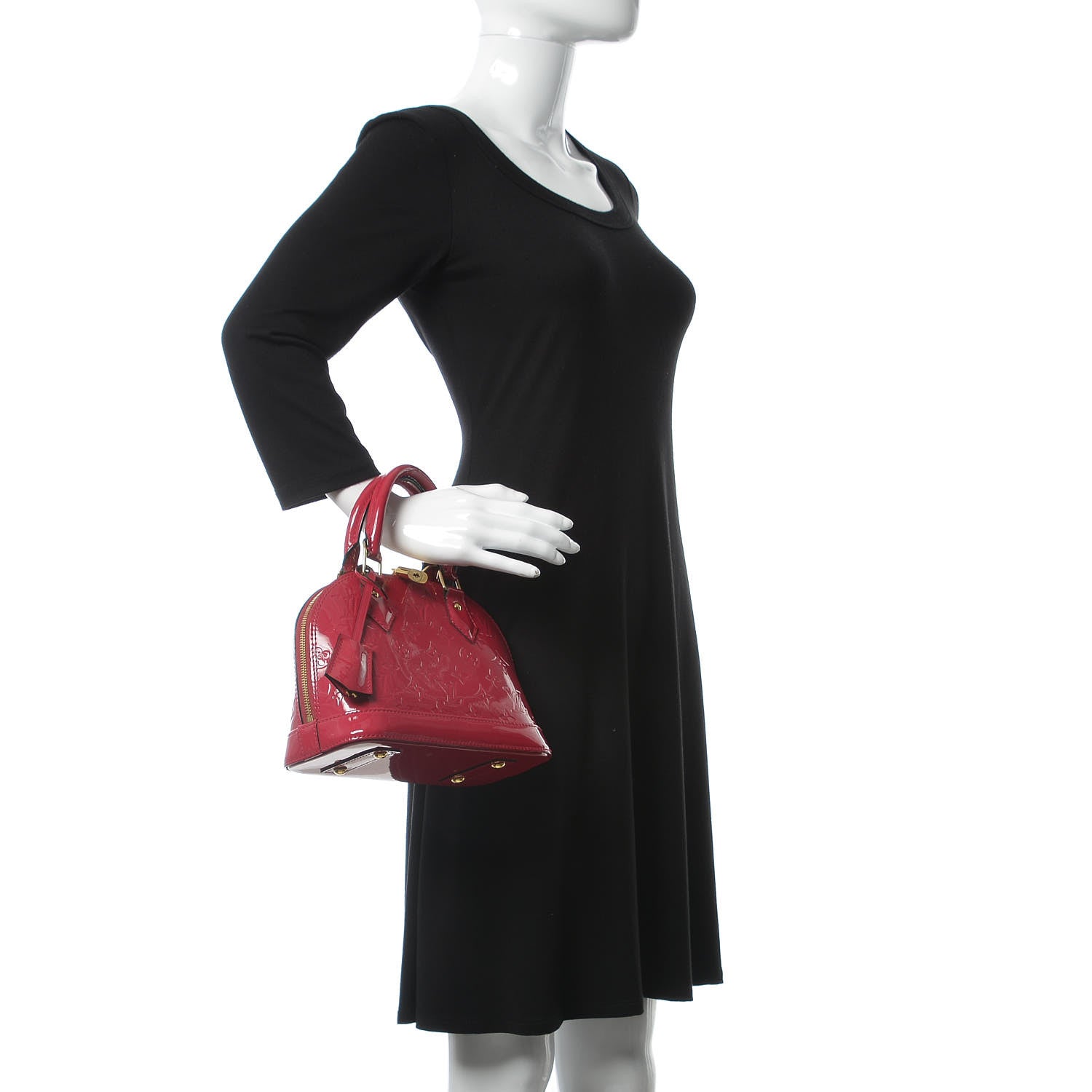 Louis Vuitton Vernis Alma BB Rose Indien 3 of 11