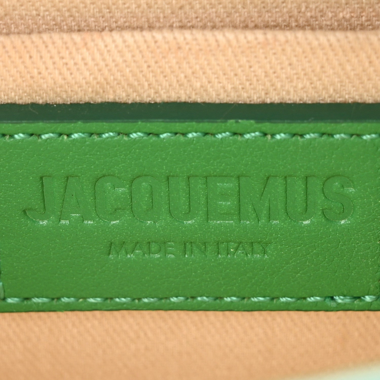 Jacquemus Smooth Calfskin Le Chiquito Long Green 6 of 9