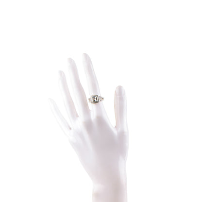 David Yurman Sterling Silver Diamond Prasiolite 7mm Petite Albion Ring 49 5 2 of 5