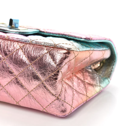 Chanel Metallic Goatskin Quilted Mini 2.55 Reissue Flap Multicolor 9 of 10