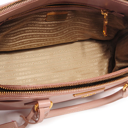 Prada Saffiano Lux Small Double Zip Tote Cammeo 6 of 12