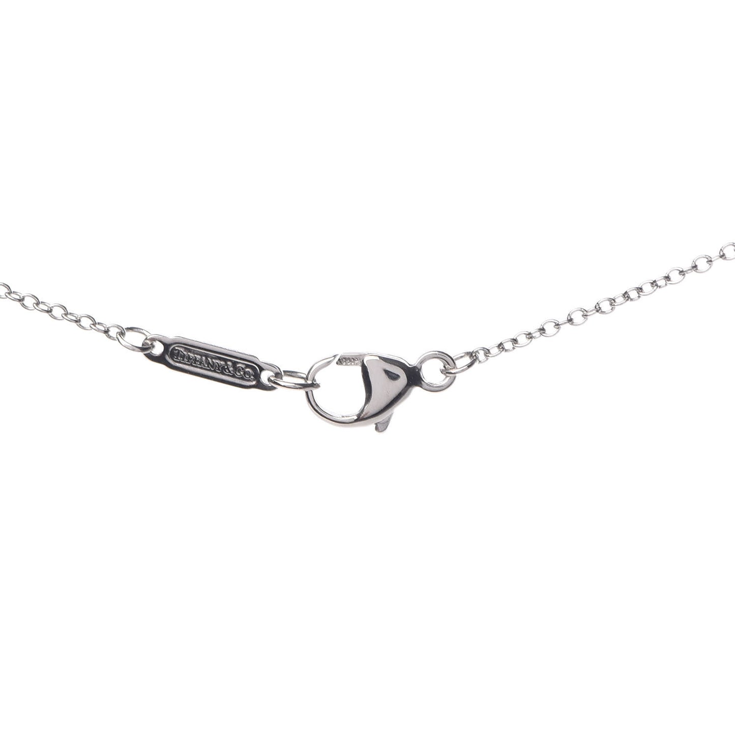 Platinum Diamond Jazz Graduated Drop Pendant Necklace