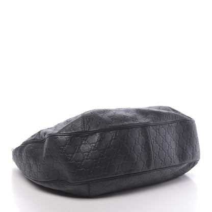 Gucci Guccissima Large New Ladies Web Hobo Black 4 of 15