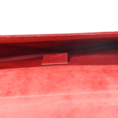 Gucci Patent Microguccissima Small Broadway Clutch Red 5 of 7