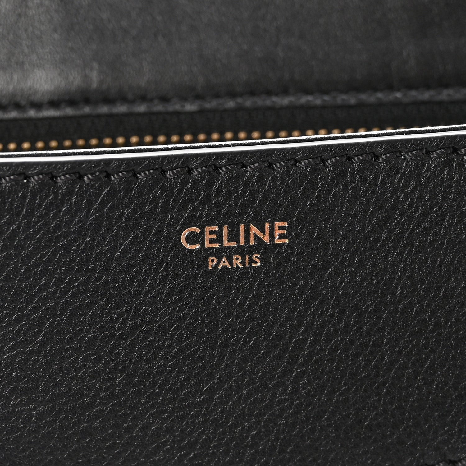 Celine Supple Grained Calfskin Medium Polly Black 6 of 9