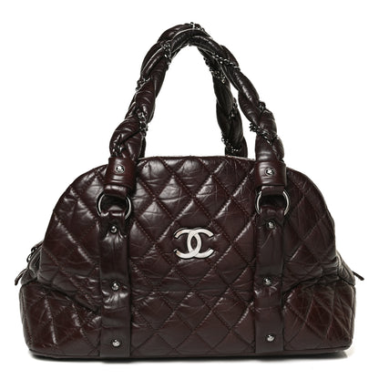 Chanel Distressed Lambskin Vintage Ligne Lady Braid Tote Brown 1 of 11
