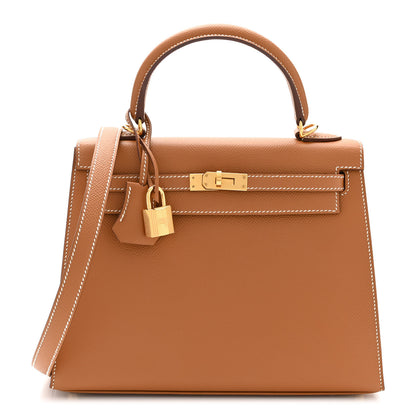 Hermes Epsom Kelly Sellier 25 Gold 1 of 11
