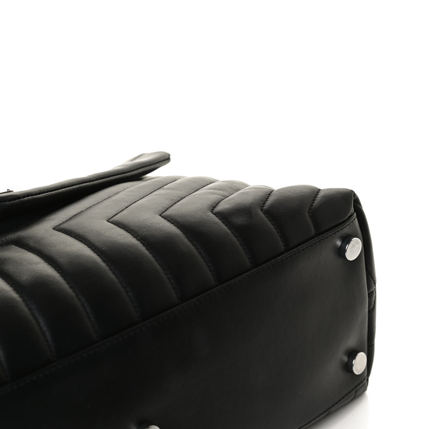 Saint Laurent Calfskin Y Quilted Monogram Large Loulou Chain Satchel Black 17 of 21