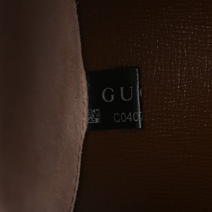 Gucci GG Supreme Monogram Calfskin Watch Travel Case Beige Ebony Brown Sugar 8 of 10
