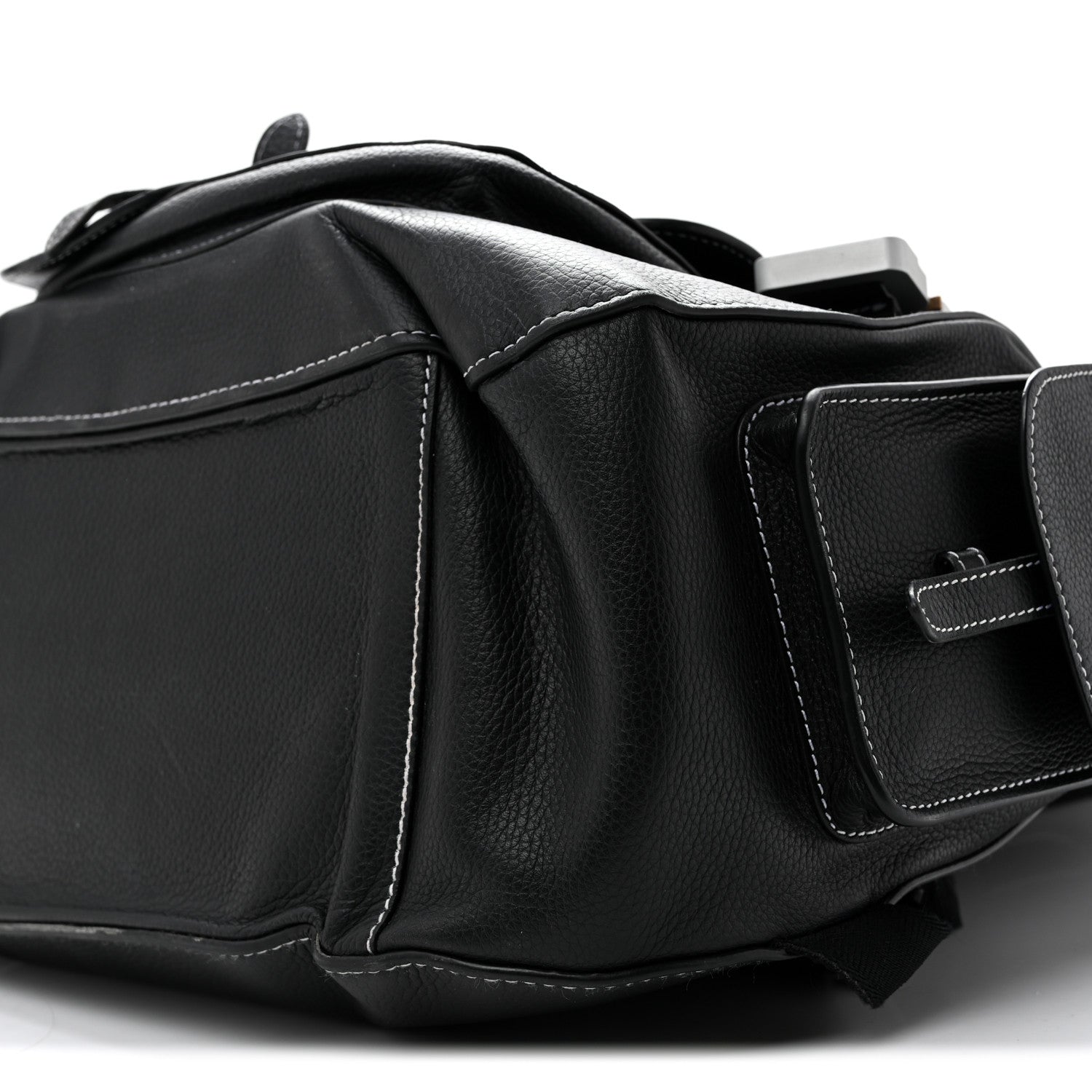 Christian Dior Grained Calfskin Maxi Gallop Backpack Black 1966738