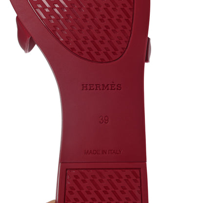 Hermes Rubber Aloha Sandals 39 Rose Baie 6 of 9