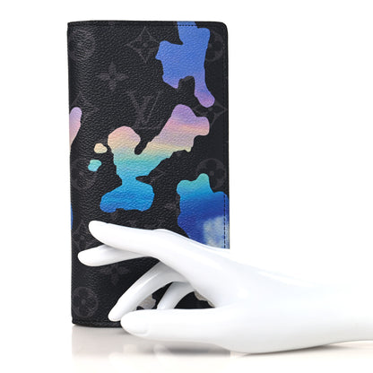 Louis Vuitton Monogram Eclipse Sunrise Brazza Wallet 2 of 6