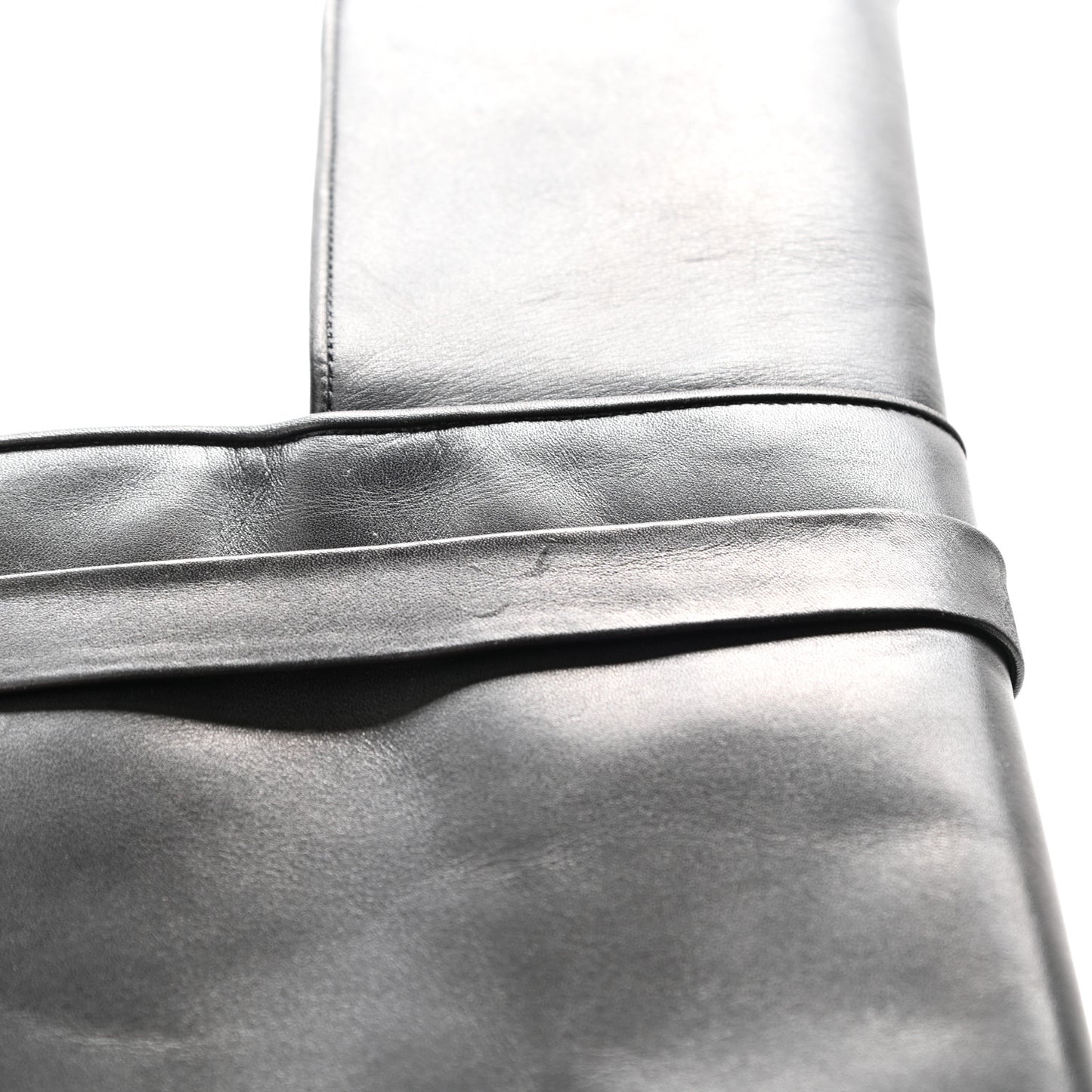 Calfskin Shark Look Over The Knee Boots 36 Black