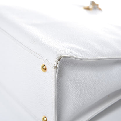 Chanel Caviar CC Shoulder Bag White 21 of 24