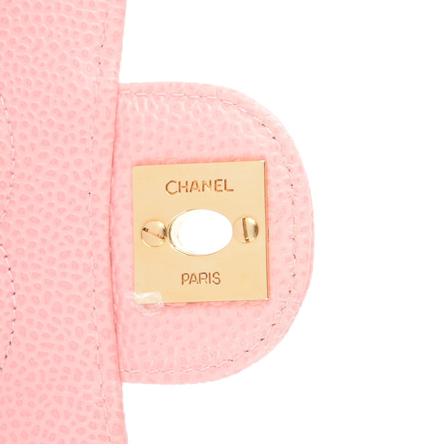 Caviar Quilted Mini Square Flap Pink