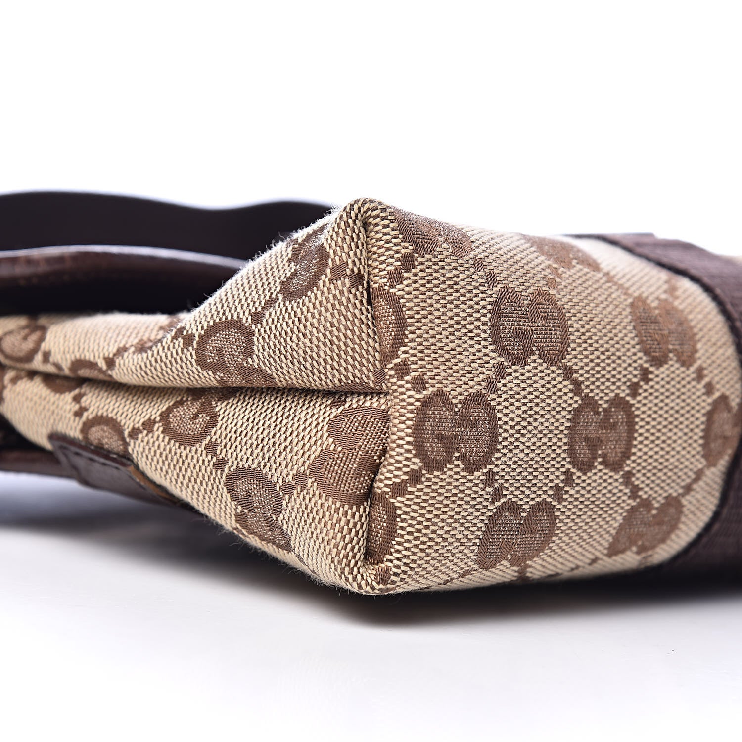 Gucci Monogram Waist Pouch Bag Dark Brown 8 of 10