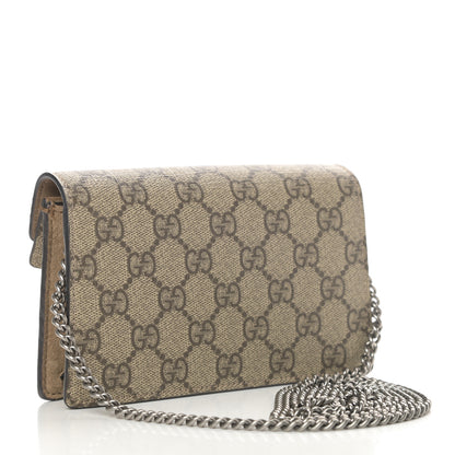 Gucci GG Supreme Monogram Super Mini Dionysus Shoulder Bag Taupe 3 of 11