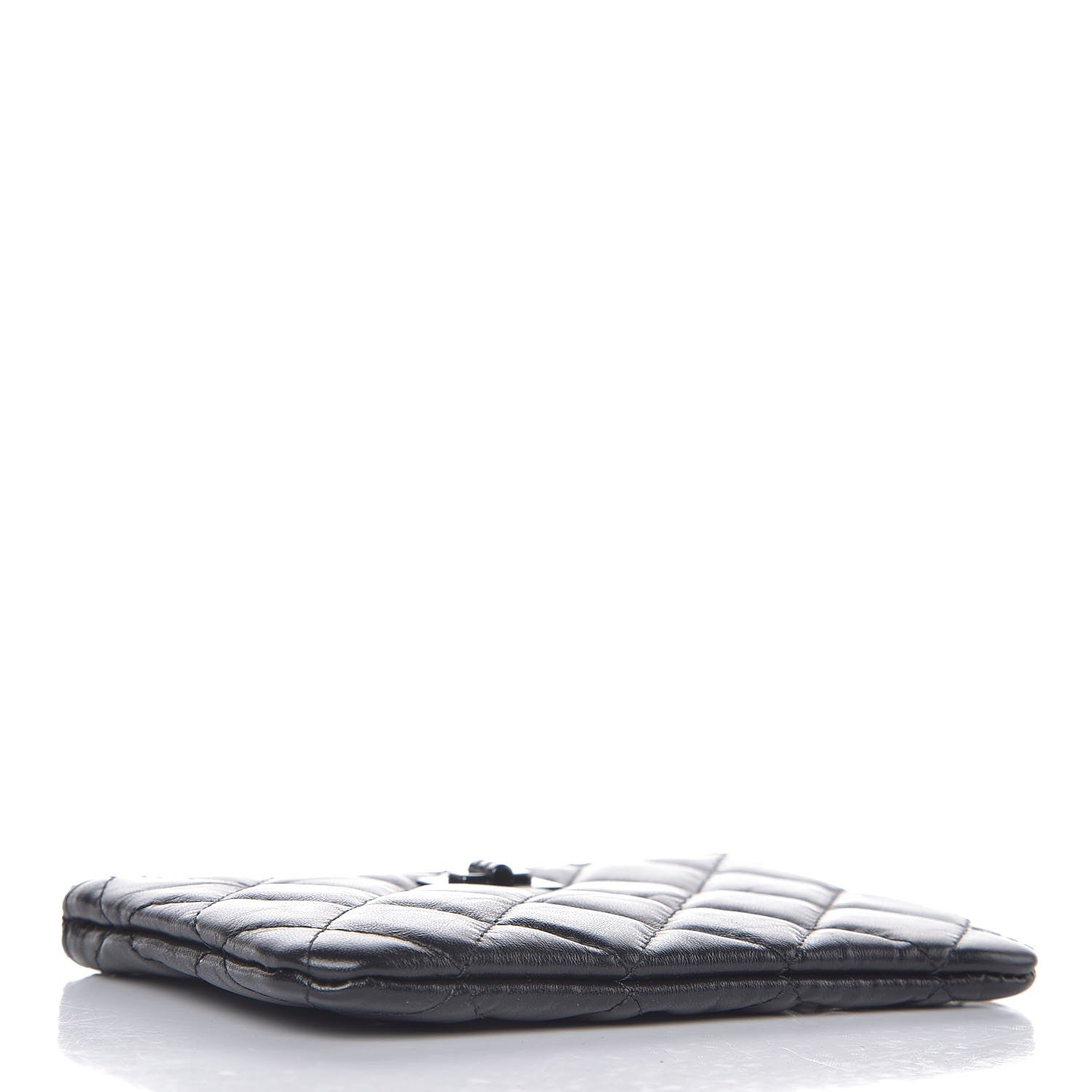 Chanel Aged Calfskin Quilted Small Reissue Cosmetic Case So Black 4 of 8