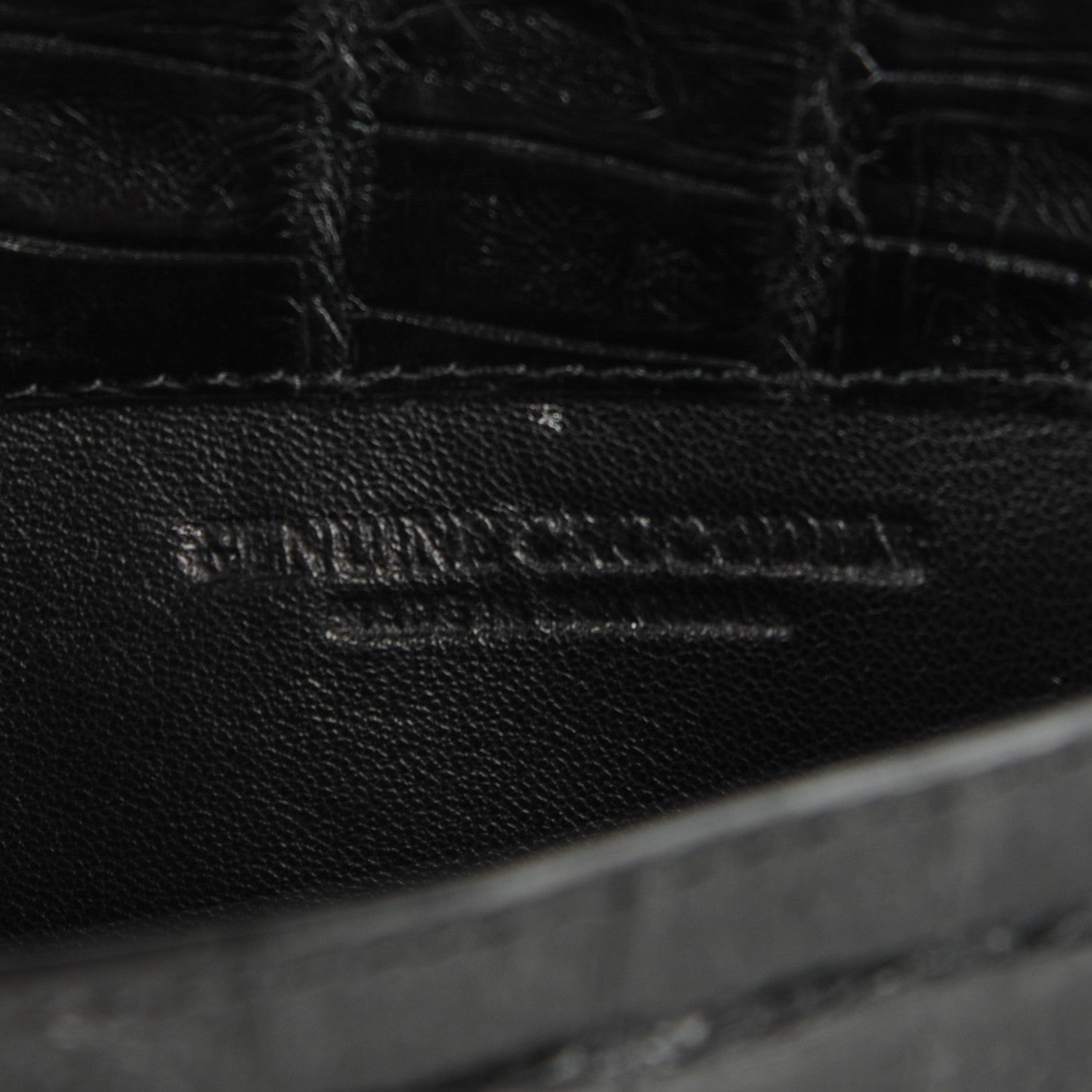 Nancy Gonzalez Crocodile Wallet On Chain Black 7 of 8