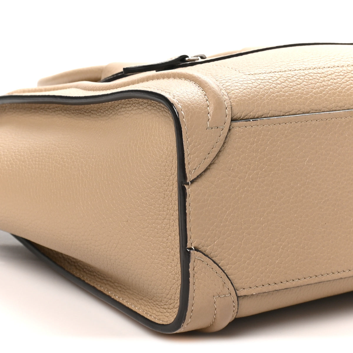 Drummed Calfskin Nano Luggage Dune
