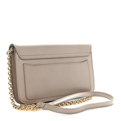 Chloe Calfskin Suede C Clutch With Chain Motty Grey 3 of 10