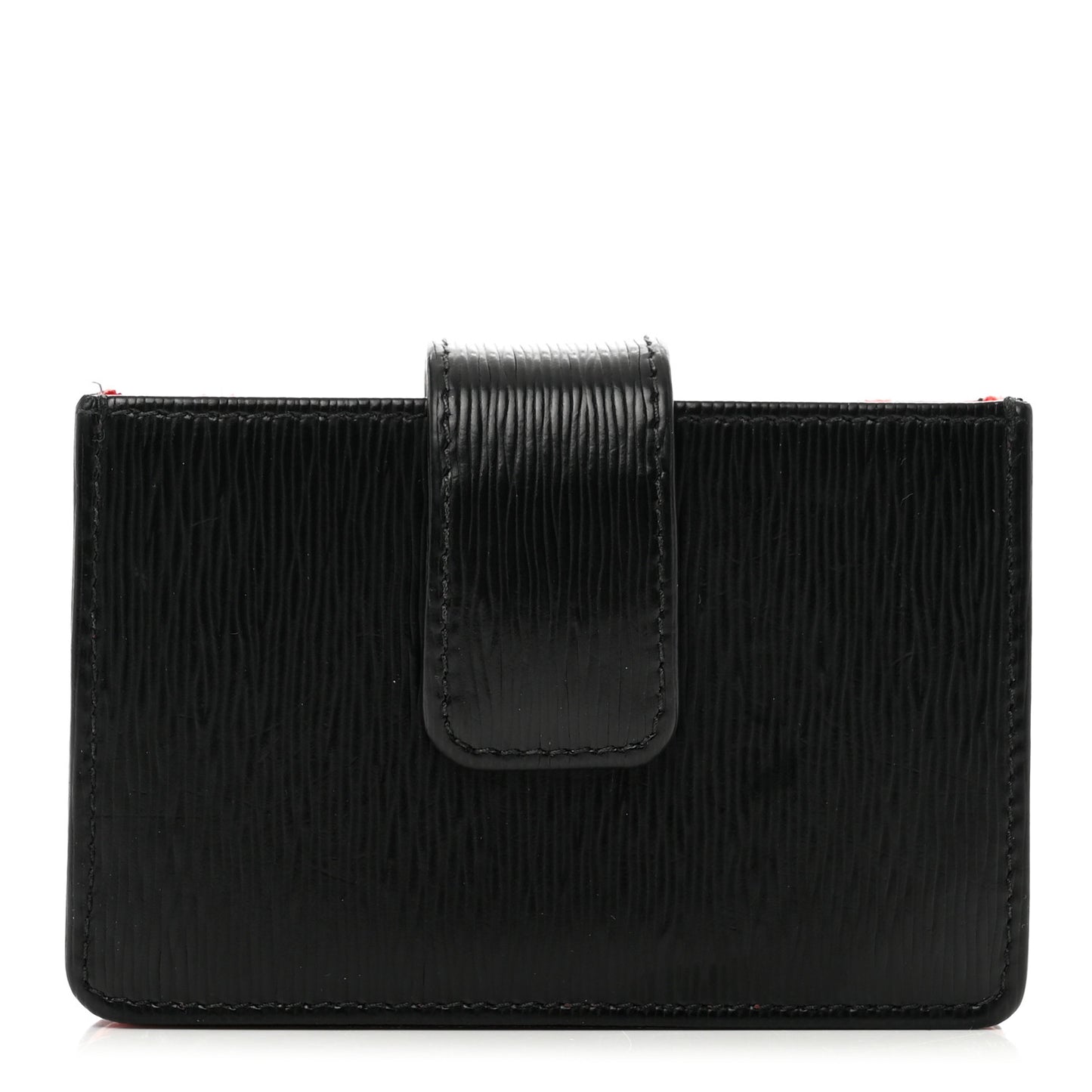 Vitello Move Accordion Card Case Black Lacca