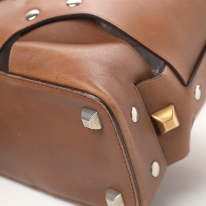 Prada Vitello Studded Cross Shoulder Bag Nocciolo 11 of 15