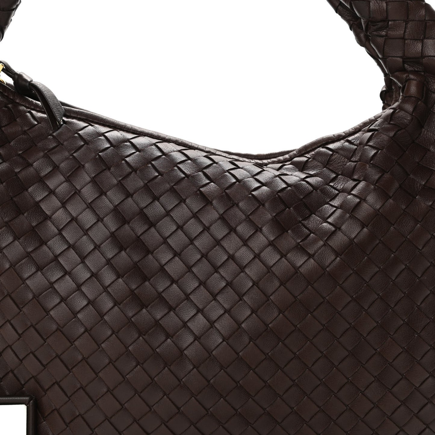Nappa Intrecciato Medium Veneta Hobo Ebano