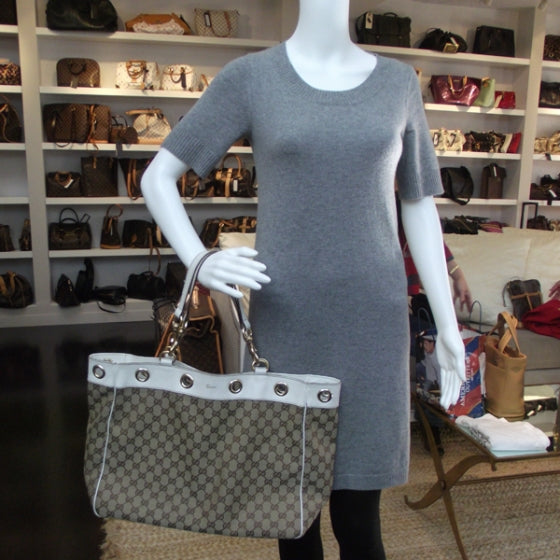 Monogram Positano Tote Ivory