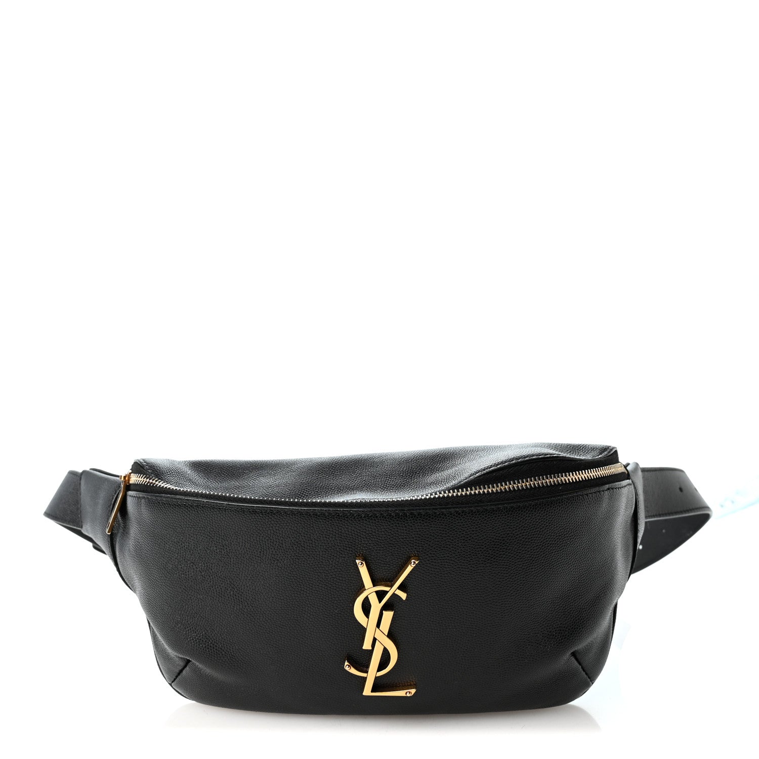 Saint Laurent Grain De Poudre Monogram Belt Bag Black 1 of 8