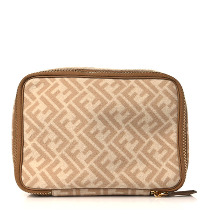 Fendi Wool FF 1974 Organizer Beige Cammello Sand 1 of 9