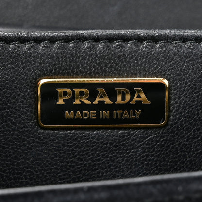 Prada Velvet City Calfskin Cahier Bag Black 6 of 16