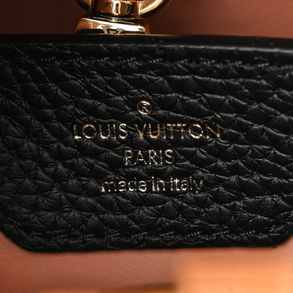 Louis Vuitton Taurillon Capucines MM Black Rose Trianon Pink Coquille Beige 6 of 9