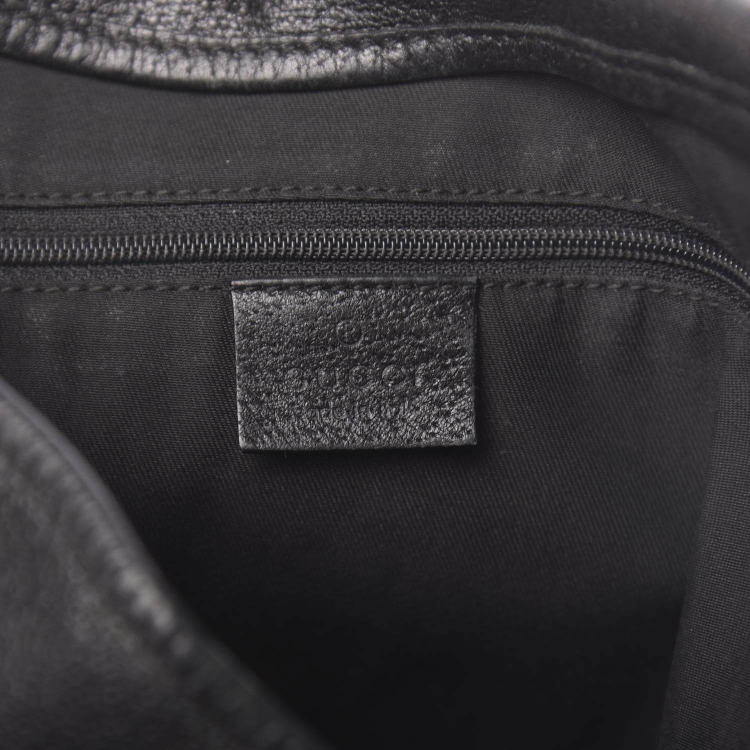 Gucci Calfskin Small D Ring Tote Black 5 of 14