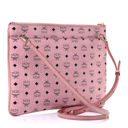 MCM Visetos Medium Crossbody Pouch Soft Pink 2 of 4