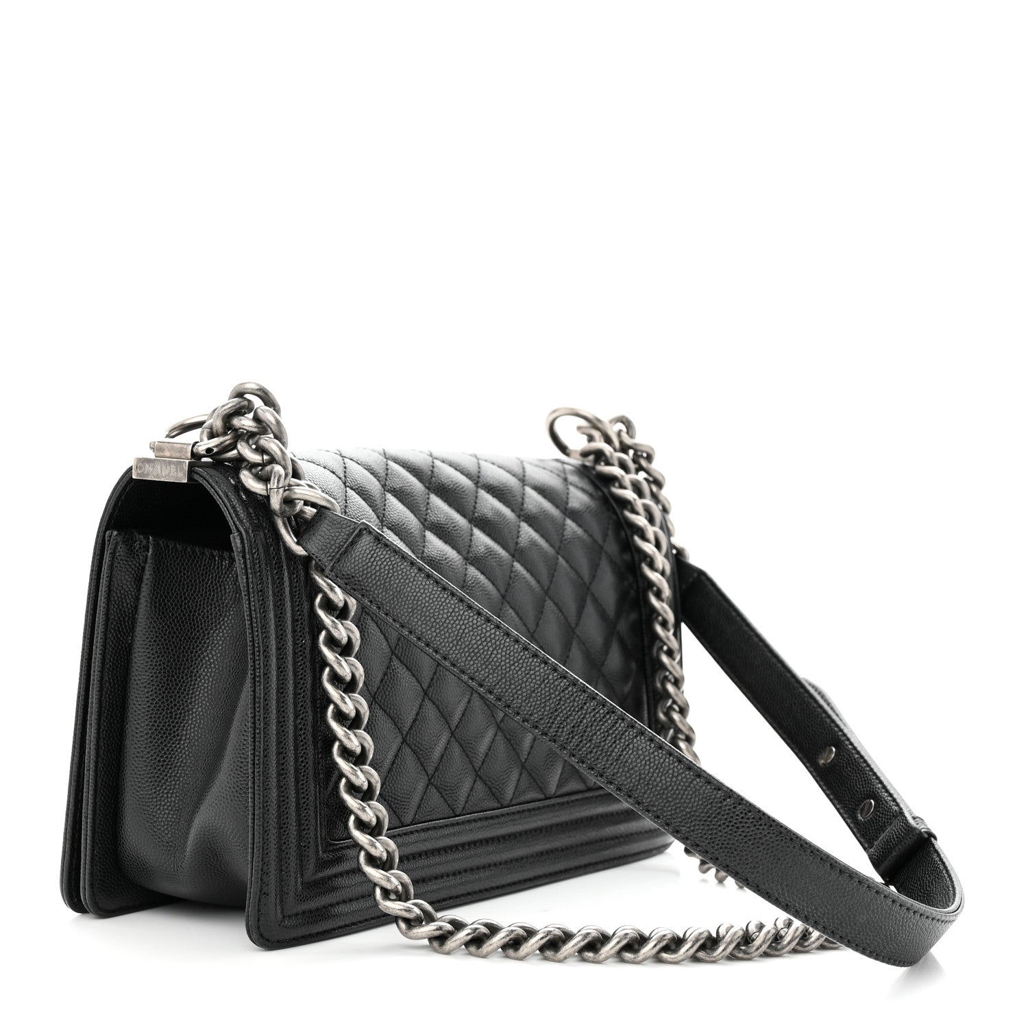 Chanel Caviar Quilted Medium Boy Flap Black 3 of 11