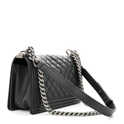 Chanel Caviar Quilted Medium Boy Flap Black 3 of 11